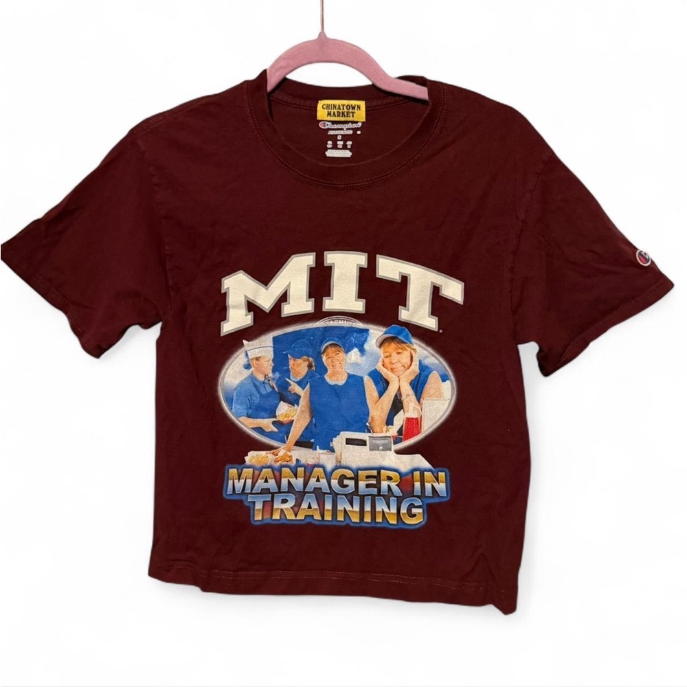 Chinatown Market Champion Maroon Graphic T-Shirt